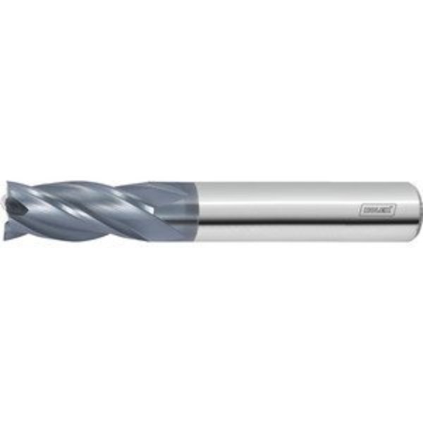 Holex Solid Carbide Square End Mill, 4 mm, TiAlN Coated 202760 4